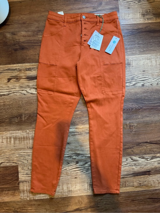 Denim - Stitch fox pumpkin orange skinny jeans 30 nwt